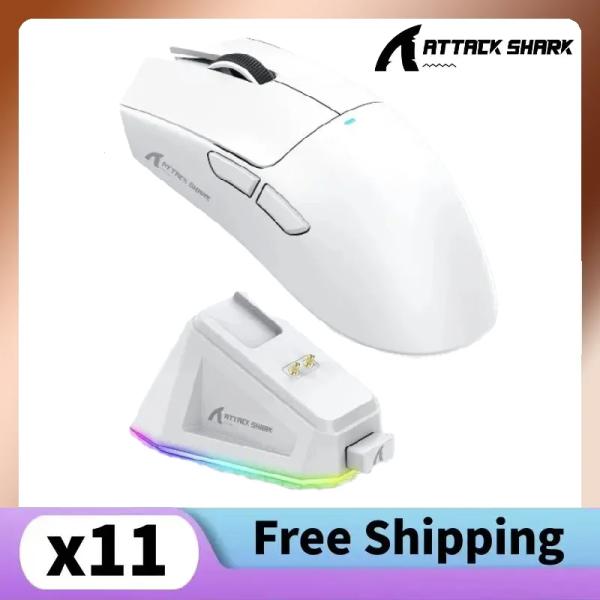 Attack Shark X11 PAW3311 흰색 Bluetooth 마우스($15.22/무배)