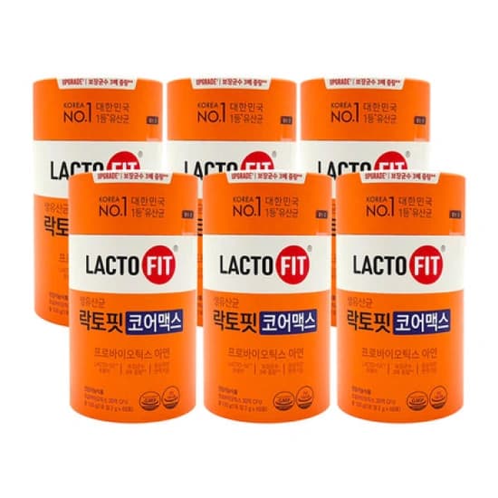 종근당건강 락토핏 생유산균 코어맥스 2g x60포x6통 (48,450원/무료)