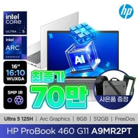 HP AI프로북 G11 460 A9MR2PT 메모리더블업+증정3(702,000원/무료)5