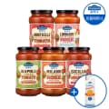 폰타나 파스타소스 5종 2+2 골라담기+면 500g (14,940원/무료)