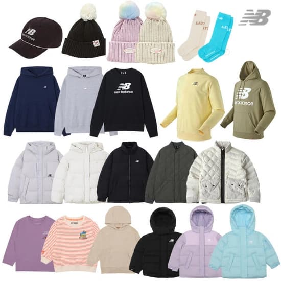 뉴발란스 국내매장판 키즈/성인 FW 인기 의류 패딩 잡화 모음 (14,140원~/무료)2