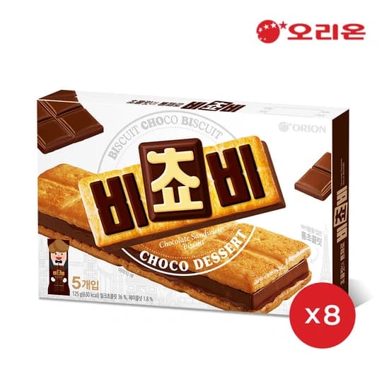 오리온 비쵸비 초코비스킷(5p) x 8개 (15,070원/무료)