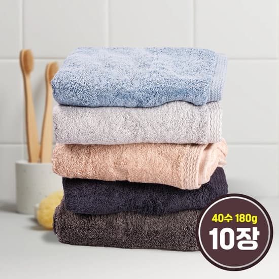 코마사 순면 40수 180g 수건 10장 (24,920원/무료)