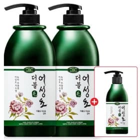 더블모 어성초 약산성 샴푸 1000ml 2개+300ml 1개 증정 (13,590원/무료)1