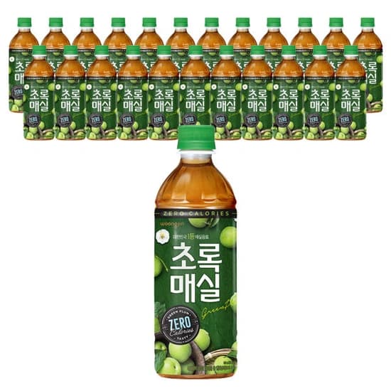 웅진 초록매실 제로 500ml 24개 (23,260/무료)4