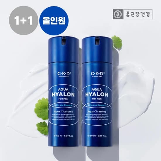 종근당 CKD 포맨 아쿠아히알론 올인원 에센스 150ml 2개(15,950원/무료)1