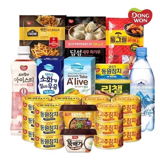 동원참치 3종(라이트스탠다드/고추/콘참치) 85g*12캔 외 다양 (15,283원,무배)1