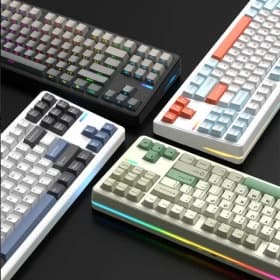 Riccks RS8 객제화 무선 기계식 키보드 87키 블루투스 RGB 4000mAh (32,990원/무료)8