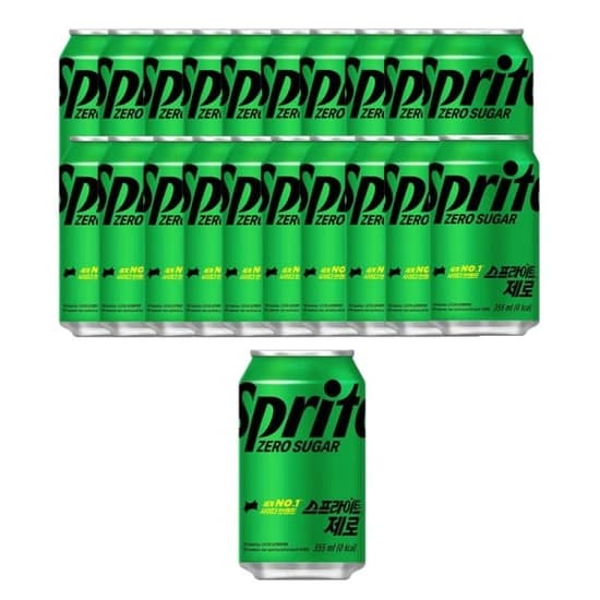 스프라이트 제로 355ml x 24개 (13,500원 / 무배)7