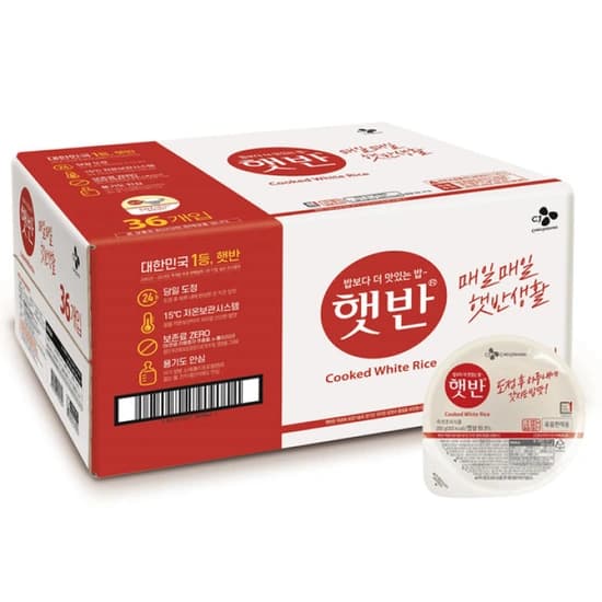 앱전용 CJ 햇반 210g *36개 (28,050원/무배)6