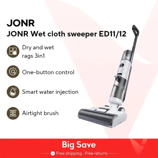 JONR ED11 무선 물걸레청소기($80.99),JONR ED12 무선 물걸레청소기($89.99)/무료