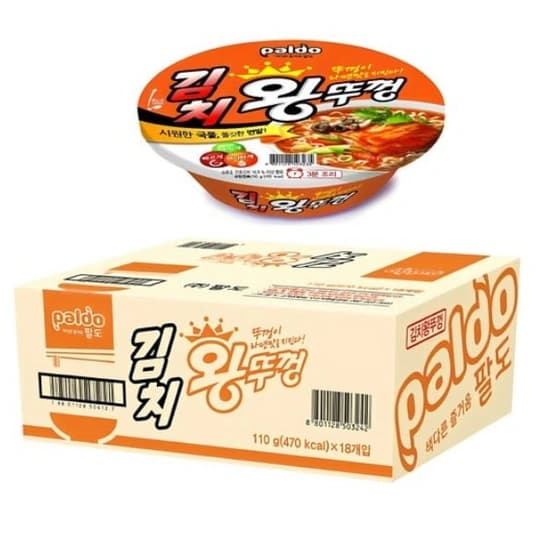 왕뚜껑 김치 110g, 18개 (14,110원/와무무료)