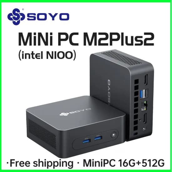 SOYO M2 PLUS 2 미니 PC Intel Alder Lake N100($80.24)/GMKtec 미니 PC 인텔 알더 레이크 N100($72.69)/무료