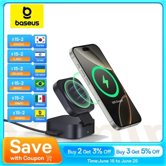 Baseus 67W 마그네틱 무선 충전기($24.6/무배)