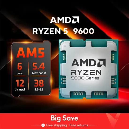 AMD 5700X($90/무료) 5600X($74) 8400F($74) 9800X3D($352) 5600($67) 7500F($97)