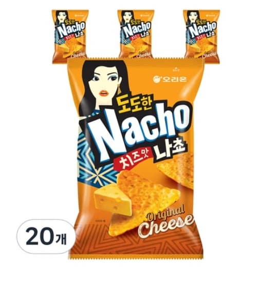 오리온 도도한 나쵸 치즈맛, 92g, 20개 (16,800원/와우무료)