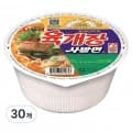 농심 육개장 사발면 86g 30개 외 컵반 강된장 (17,400원/와우무료)