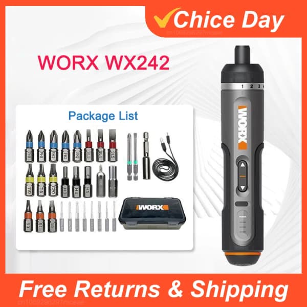 Youpin Worx 4V 미니 전기 스크루 드라이버 세트 WX242 ($19.11,무료)