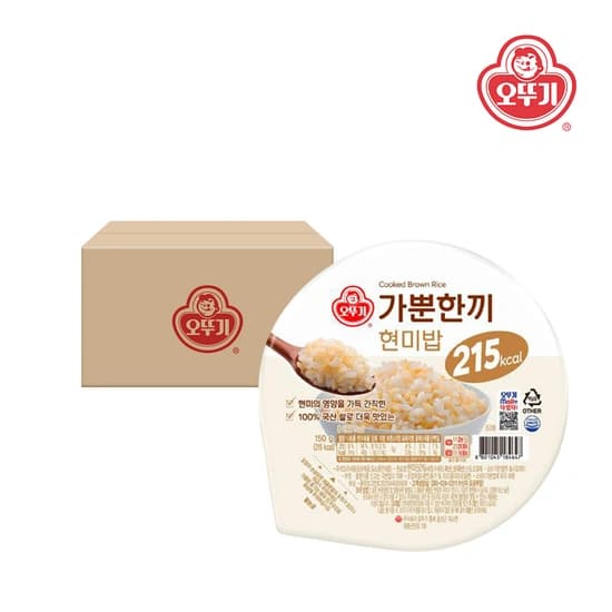 오뚜기 가뿐한끼 현미밥 150g x 30개 (25,500원/무료)