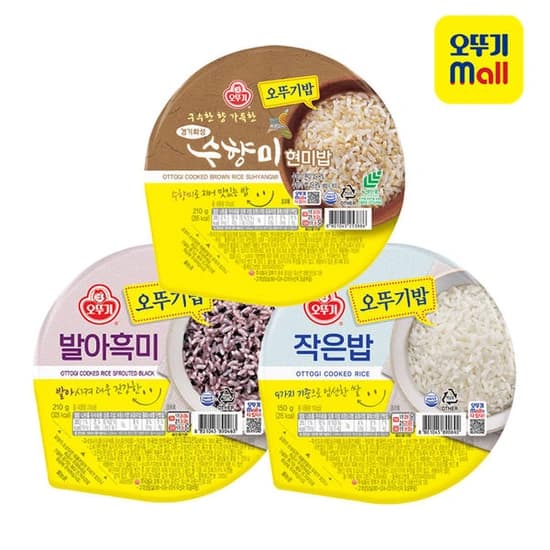 60분러시예고 오뚜기 수향미 현미밥 210g 12개 외 (임박) (10,400원/무료)4