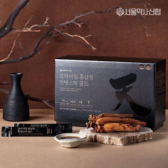 1000ml 프리미엄 홍삼정 천명 스틱 골드 100포 (81,000원/무료)
