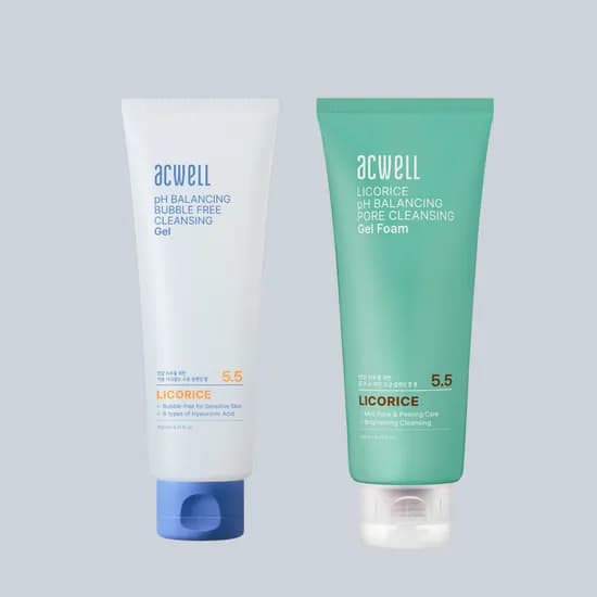 아크웰 감초수 클렌징 젤 폼 + 버블프리 클렌징 젤 2종 세트 (16,200원/무료)