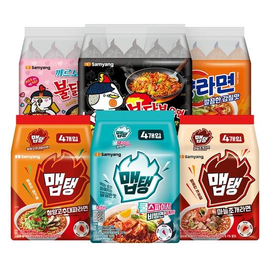 신제품출시 삼양 맵탱 불닭 까르보붉닭 봉지면 비빔면 특별구성 특가 외 (9,900원/무배)
