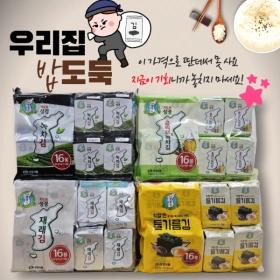 지도표 재래표 성경김  4g X 16봉 3묶음 총 48봉 (유클가 14,370원/무배)