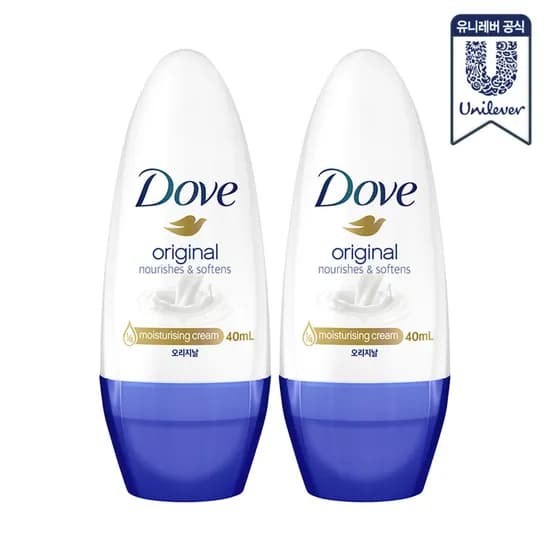 도브 데오드란트 롤온 오리지널 40ml 2개 (7,570원/무료)