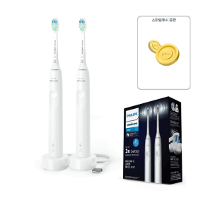 PHILIPS 소닉케어 3100 전동칫솔 더블핸들 HX3675/23 총 2개 (69,900원/무료)1