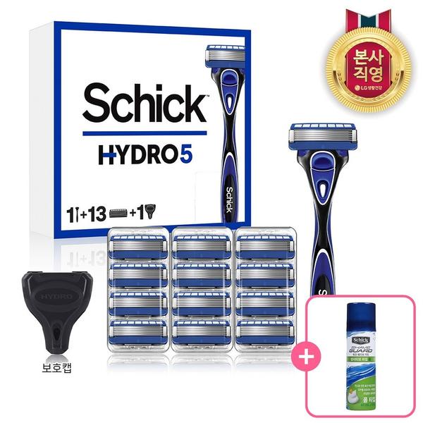 쉬크 하이드로5 면도기 핸들1+날13입+커버1+센서티브라임폼 (23,160원/무배)