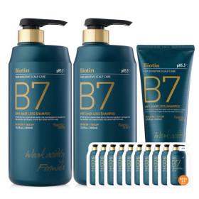 B7 약산성 샴푸 1000ml 2개 + 200ml + 10매 (19,800원/무료)3