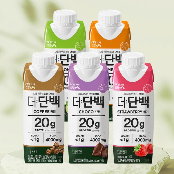 티멤버십)빙그레 더단백 프로틴 드링크 18+18개 36개입 (36,900원/무료배송)