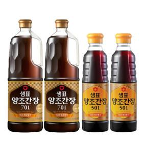 샘표 양조간장701 1.7L 2개+양조간장 501 500ml 2개 (22,500원/무료)