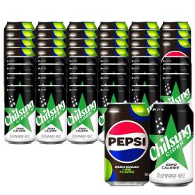 펩시콜라제로 355ml 24캔+칠성사이다 제로 355ml 24캔 (27,230원/유클무료)