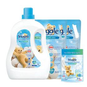 스너글 섬유유연제 대용량 4L + 2.6L 2개 (23,180원/무료)