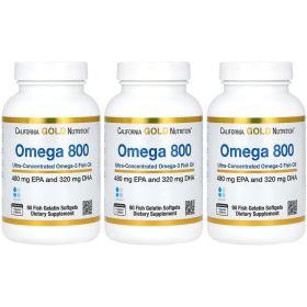CGN 오메가3 800 피쉬오일 EPA/DHA 90정 3통 (65,210/무료)