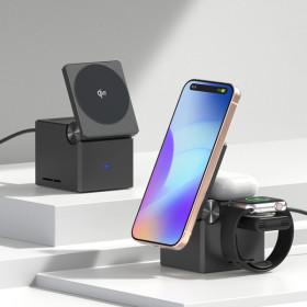 모아리 Q12 3in1 맥세이프 15w 고속 무선충전 거치대+사은품 (24,560원/무료)9