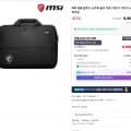 MSI 정품 탑로드 노트북 숄더 가방 (8,900원/무료)