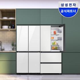 삼성 비스포크 키친핏 냉장고 4도어 세트RM70F63R2W+RQ42DB94R2AP 글라스 (카드 3,799,050원/무료)