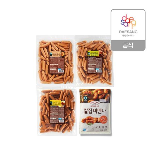 청정원 육즙가득 리치부어스트 1.5kg 4종 x 4개 (토스퀵계좌 61,960원/무료)