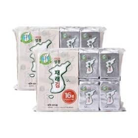 성경김 재래 식탁김 16봉 2세트 32봉 (카드10,630원/무배)
