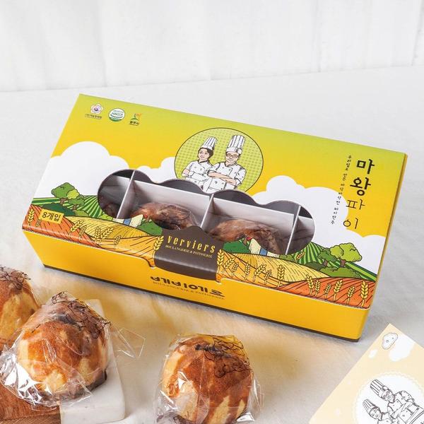빵지순례 제과 명장 베비에르 마왕파이 8개입 / 보리담은 찰보리빵 30개입(9,360원/무배)6