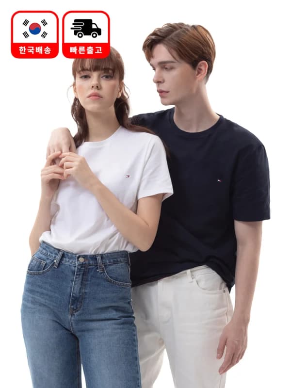 타미힐피거 Tommy Hilfiger 면티 남녀공용 반팔티셔츠 T3139 (11,599원 / 무료배송)1