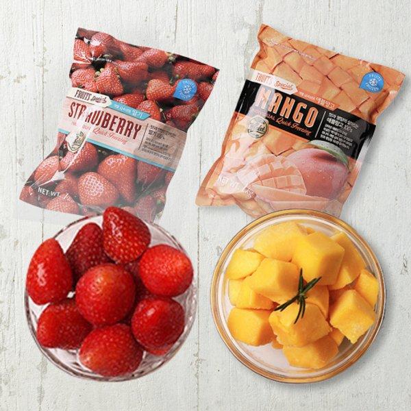 프리미엄 냉동 애플망고 1kg+딸기 1kg (13,982원/무배)2