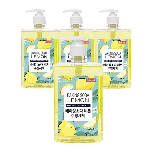 퓨어주르 과일야채 세척 겸용 베이킹소다 레몬 주방세제 500ml 5개 (9,950원/무료)