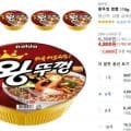 왕뚜껑 짬뽕 110g, 6개 (4,800원/무료)