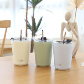 1+1 어반 보온보냉 텀블러 420ml 빨대+세척솔 포함 (16,110원/무배)