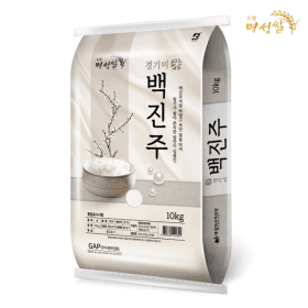 백진주쌀 10kg 상등급 (유클 26,120원/무료)1