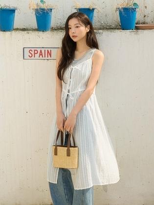 레이스 슬리브리스 레이어드 원피스 OH5MO5510 (111,241원/무료)